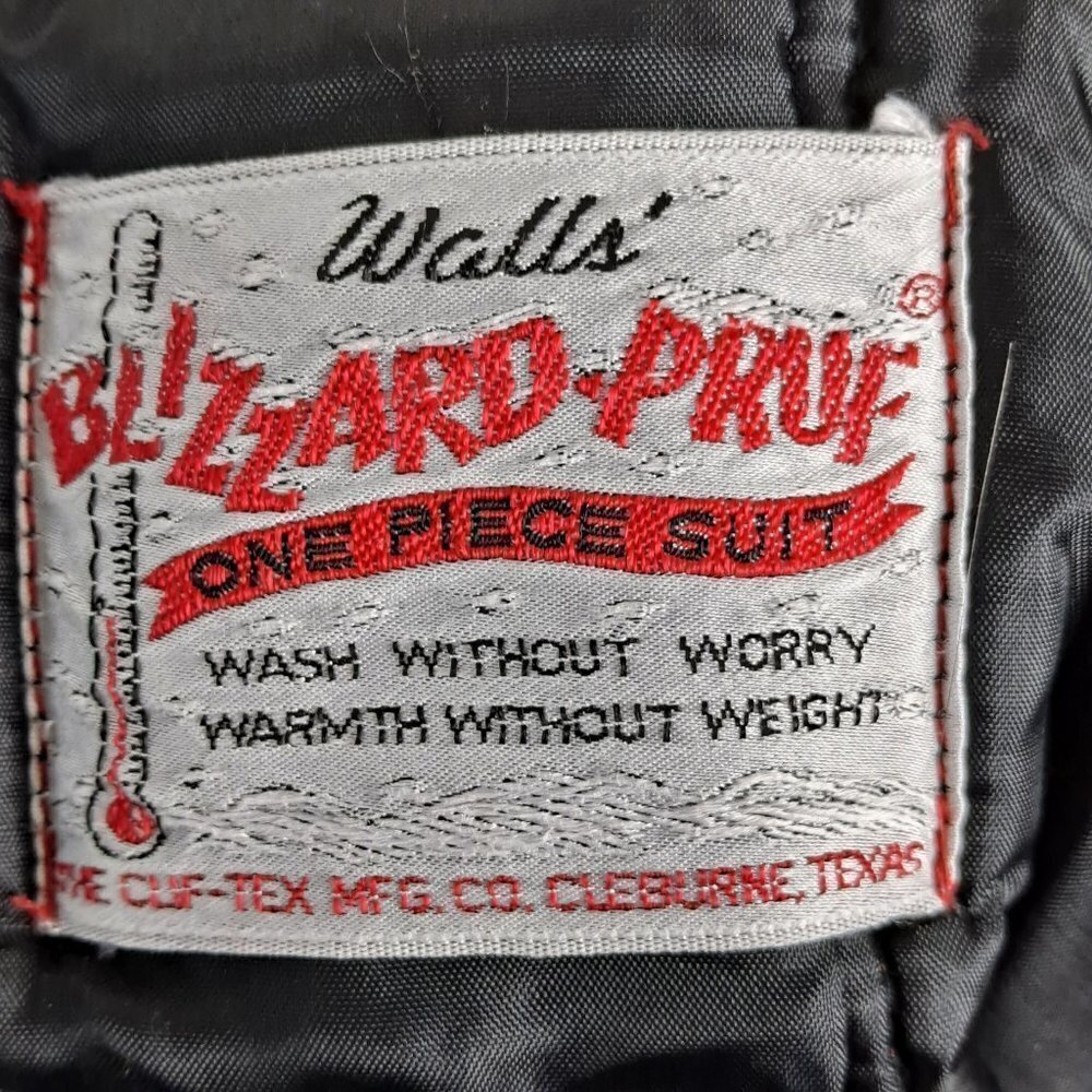 Walls' Blizzard-Pruf One Piece Suit Size Medium Red Vest Zip Front Pockets EUC - Picture 8 of 12